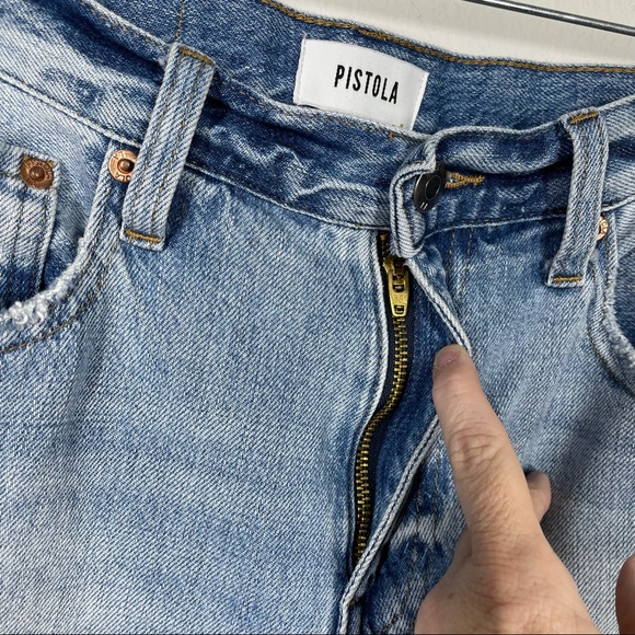 PISTOLA Presley High Rise Vintage 90s Distressed Denim Jeans Women's Size 27 - Picture 7 of 10